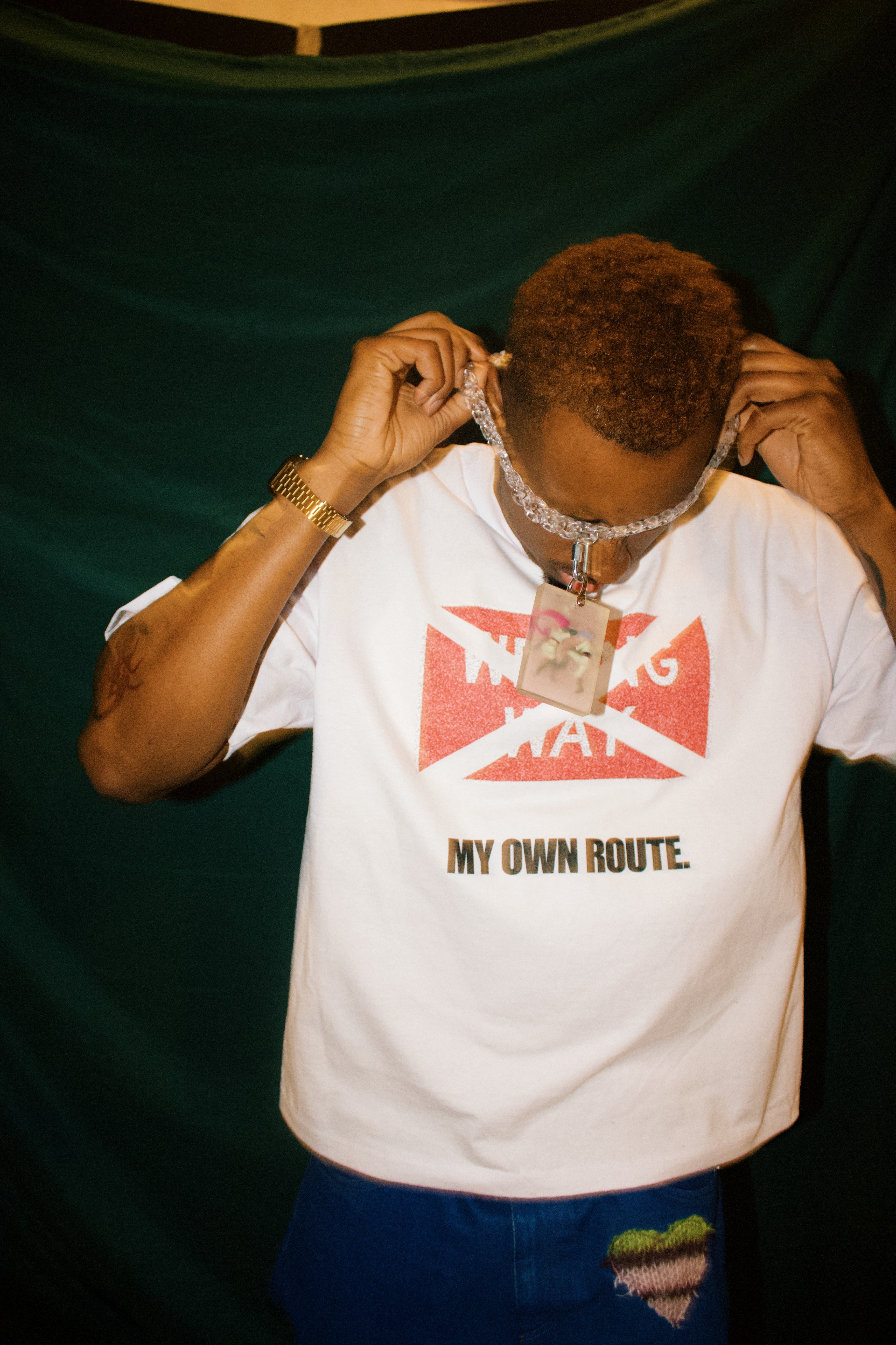 MY OWN ROUTE. BOXY TEE.