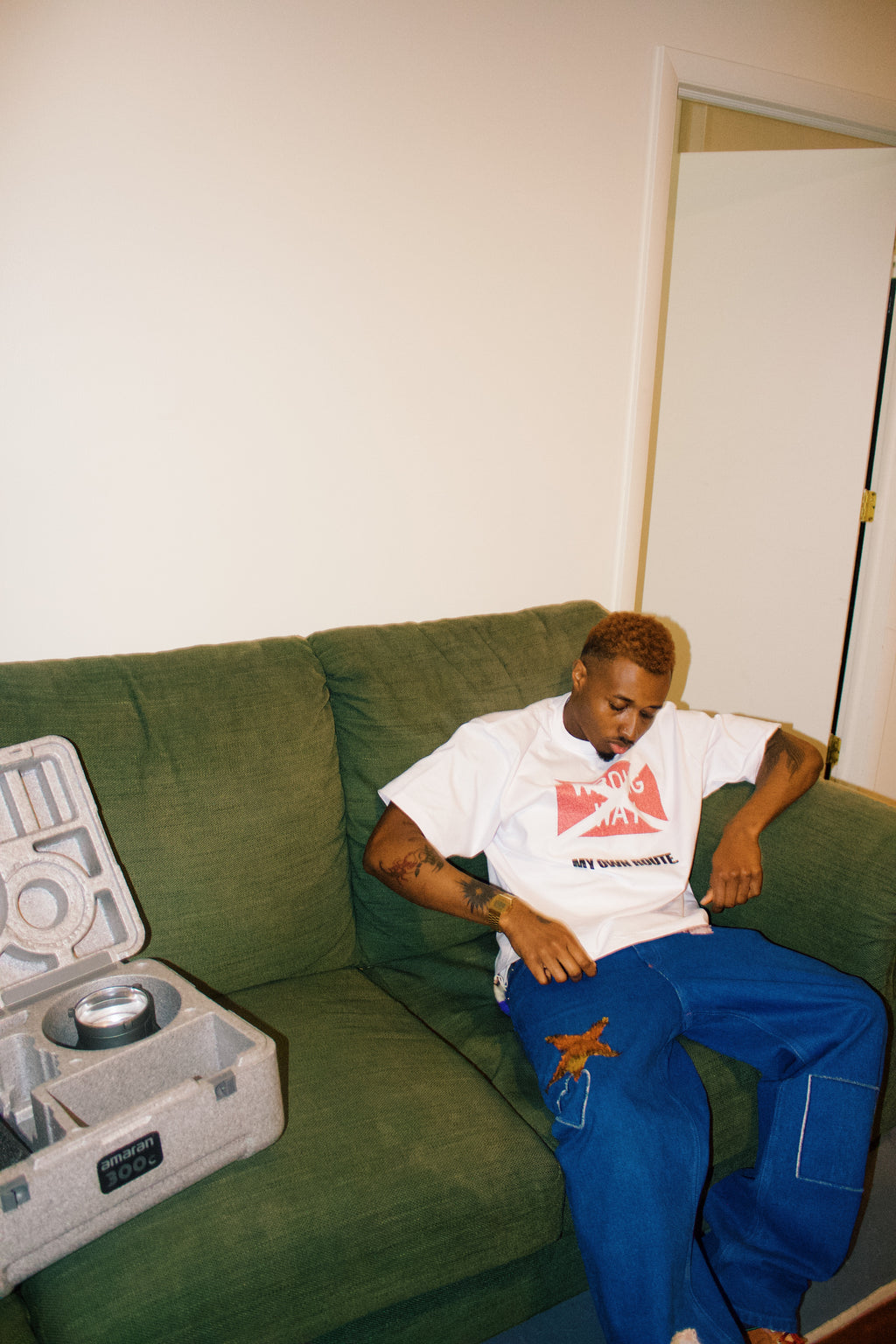 MY OWN ROUTE. BOXY TEE.