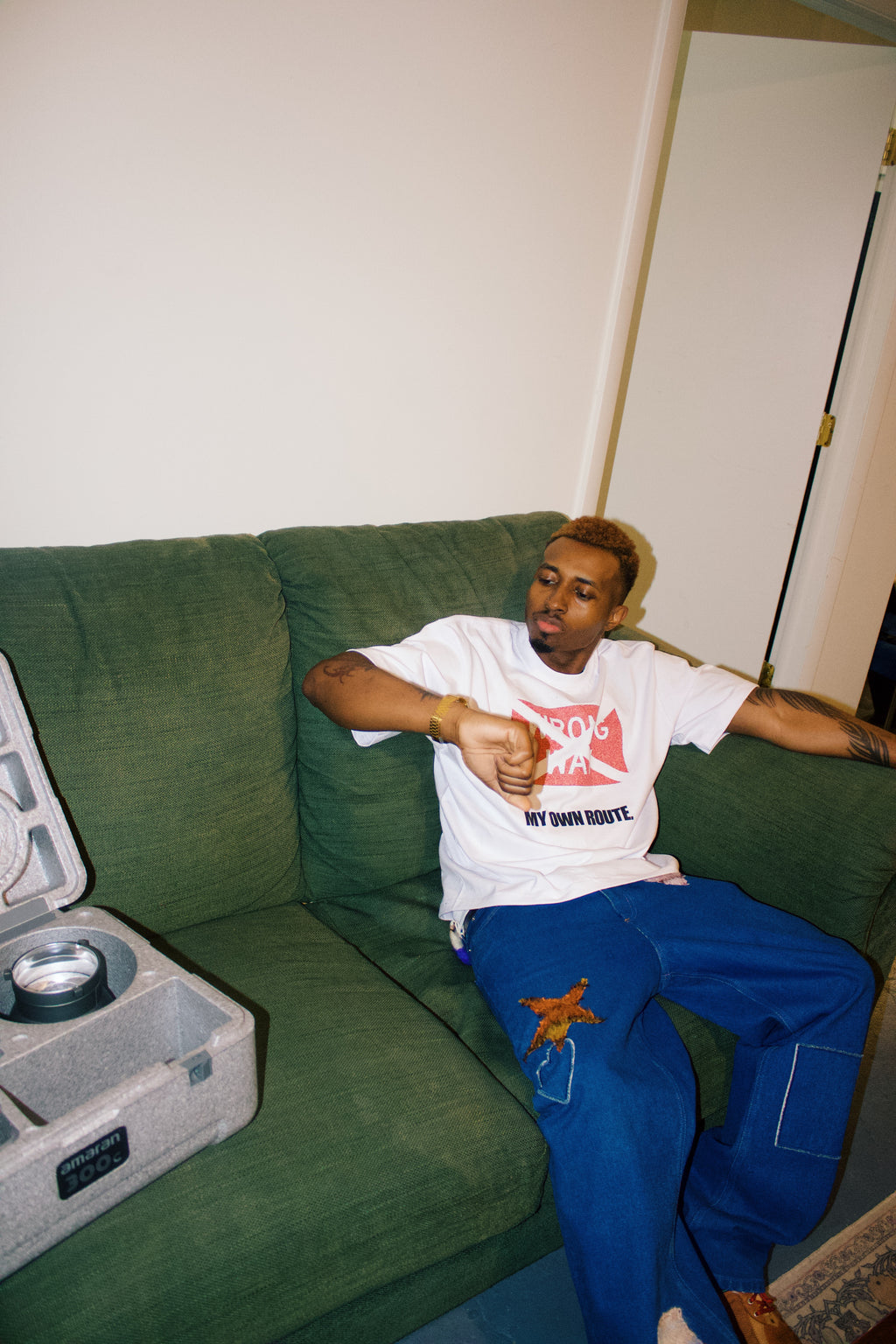 MY OWN ROUTE. BOXY TEE.