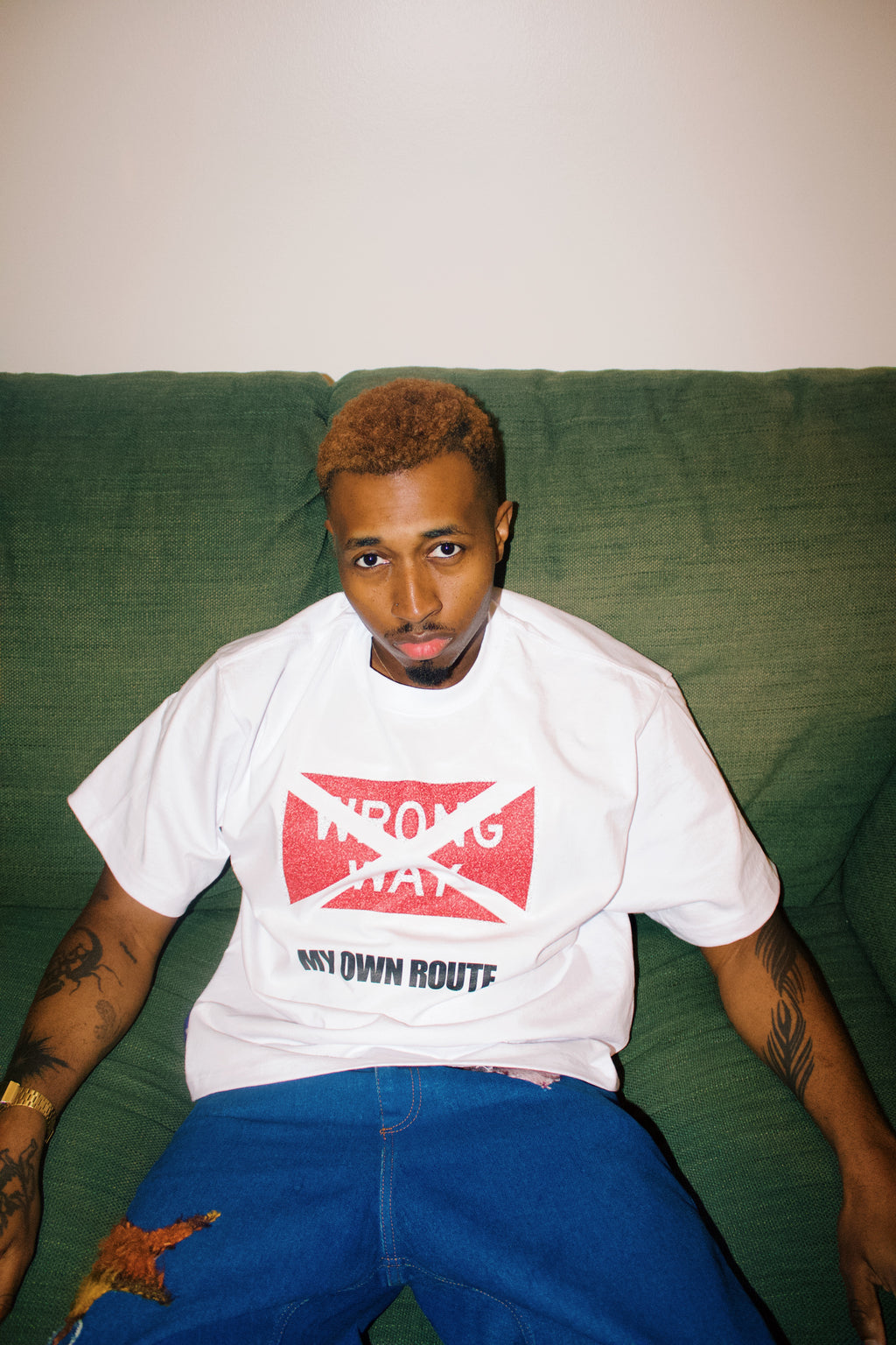 MY OWN ROUTE. BOXY TEE.