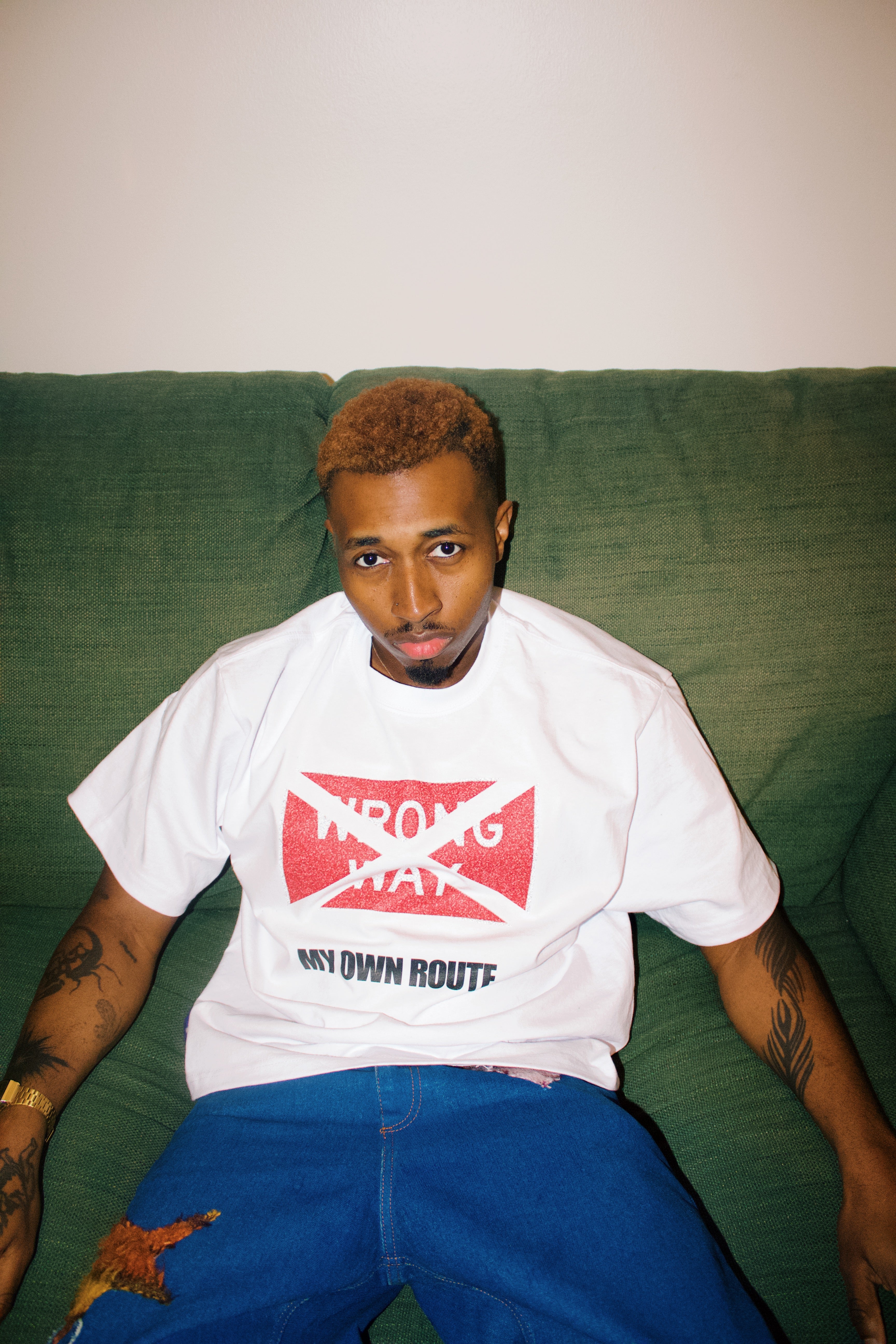 MY OWN ROUTE. BOXY TEE.